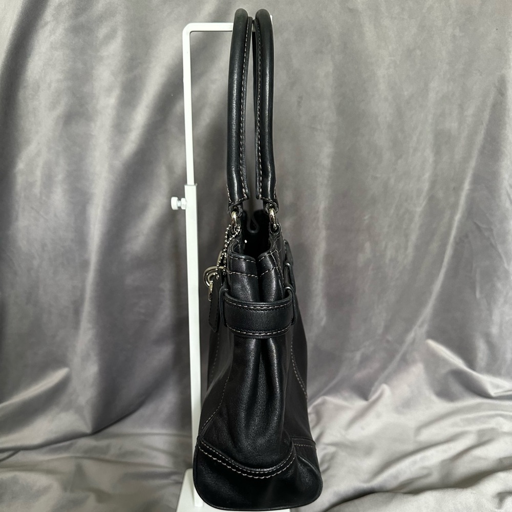 Coach Small Shoulder Bag • Black Leather • Y2K Vintage Style Purse - Picture 15 of 15